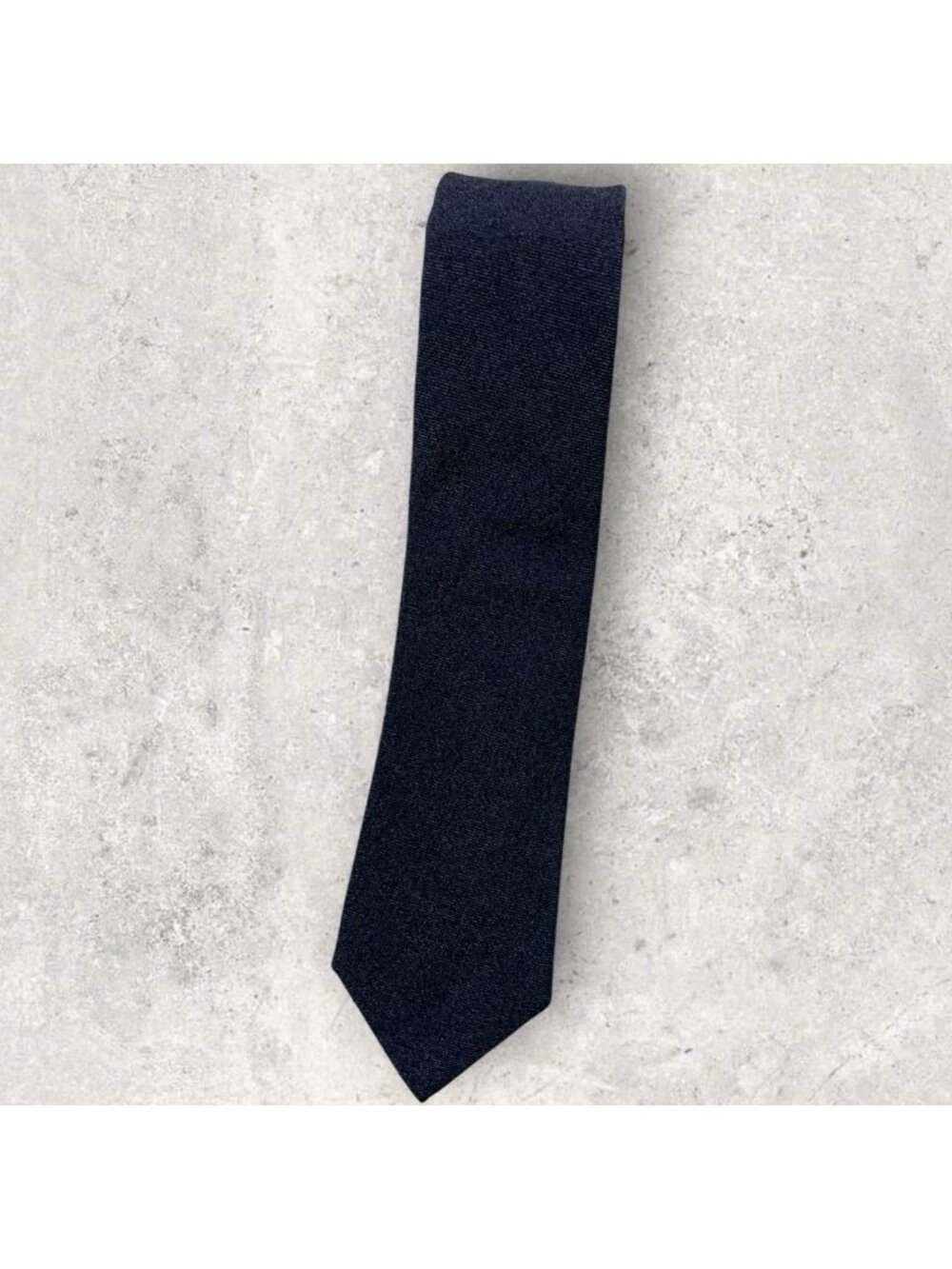 THOMAS PINK Men's Silk Tie ITALY Solid Navy W:2.6" EUC